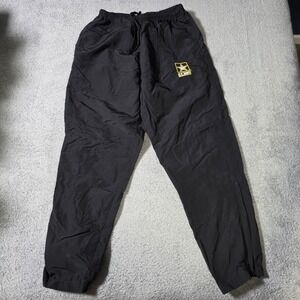 UNICOR Unisex Medium Regular APFU Training Pants Black US Army Nylon Wind Pants